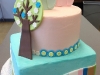 Owl Gender Reveal Cake